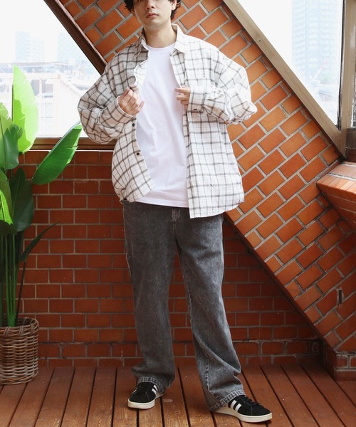 ８(eight)（エイト）の「チェックネルシャツ（シャツ/ブラウス・メンズ・ブラック/ブルー/グレー/ホワイト・MEDIUM/LARGE）」の14枚目の写真