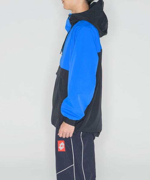 LOTTO（ロット）の「LOTTO　TWO-TONE ANORAK（ナイロンジャケット・メンズ・ブラック/ブルー/グリーン・XX-LARGE/MEDIUM/LARGE/X-LARGE）」の10枚目の写真