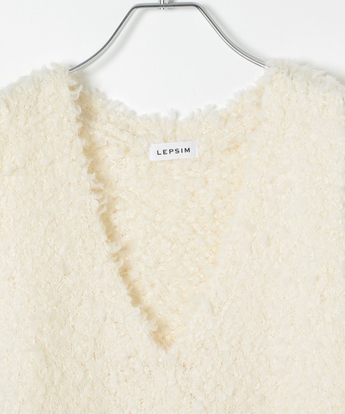 LEPSIM(レプシィム)の「3ゲージレースアップリボンベスト 578285(ベスト・レディース・ブラック/アイボリー・FREE)」の16枚目の写真
