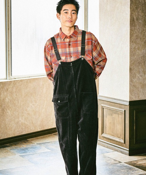 niko and...(ニコアンド)の「ヘビーウェイトチェックシャツ(シャツ/ブラウス・メンズ・グリーン/オレンジ・MEDIUM/LARGE)」の4枚目の写真