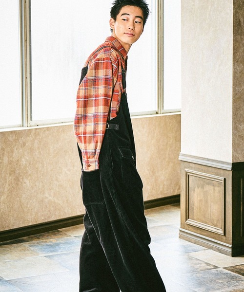 niko and...(ニコアンド)の「ヘビーウェイトチェックシャツ(シャツ/ブラウス・メンズ・グリーン/オレンジ・MEDIUM/LARGE)」の9枚目の写真