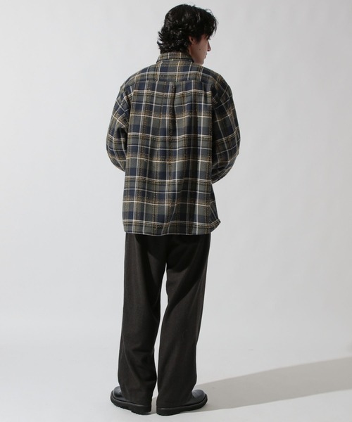 niko and...(ニコアンド)の「ヘビーウェイトチェックシャツ(シャツ/ブラウス・メンズ・グリーン/オレンジ・MEDIUM/LARGE)」の17枚目の写真