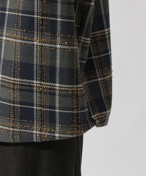 niko and...(ニコアンド)の「ヘビーウェイトチェックシャツ(シャツ/ブラウス・メンズ・グリーン/オレンジ・MEDIUM/LARGE)」の15枚目の写真