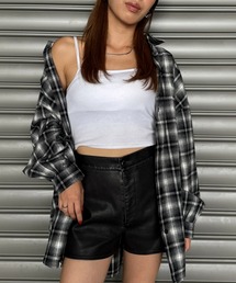 EGOIST | ウォームチェック柄オーバーシャツ(シャツ/ブラウス)