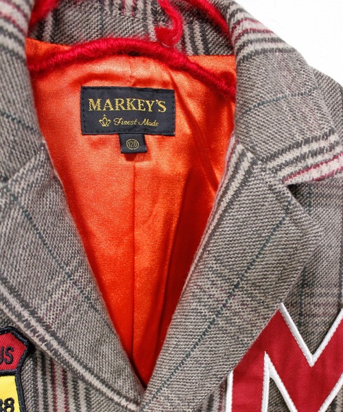 MARKEY'S（マーキーズ）の「ワッペンチェックジャケット（その他アウター・キッズ・グレー系その他/ブラウン系その他・150/140/130/120/110/100/90）」の9枚目の写真
