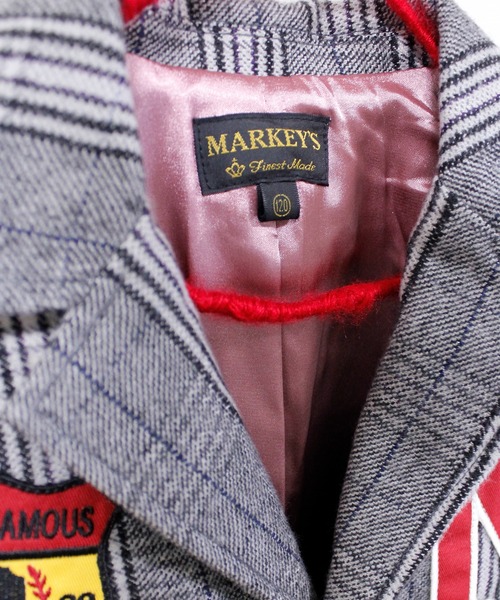 MARKEY'S（マーキーズ）の「ワッペンチェックジャケット（その他アウター・キッズ・グレー系その他/ブラウン系その他・150/140/130/120/110/100/90）」の10枚目の写真