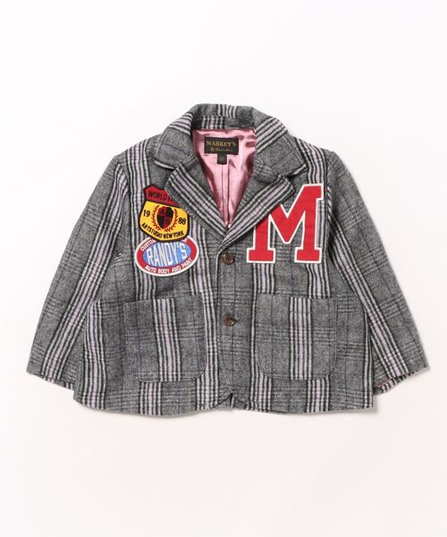 MARKEY'S（マーキーズ）の「ワッペンチェックジャケット（その他アウター・キッズ・グレー系その他/ブラウン系その他・150/140/130/120/110/100/90）」の16枚目の写真