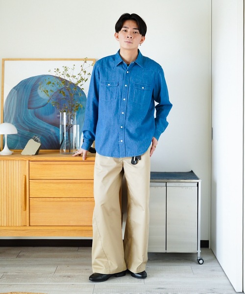 ZOZOMARKET（ゾゾマーケット）の「ZOZOMARKET by idaka - ツイストワークチノパンツ（チノパンツ・メンズ・ベージュ・マルチサイズ）」の8枚目の写真