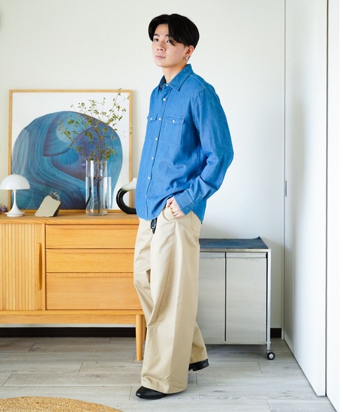 ZOZOMARKET（ゾゾマーケット）の「ZOZOMARKET by idaka - ツイストワークチノパンツ（チノパンツ・メンズ・ベージュ・マルチサイズ）」の9枚目の写真