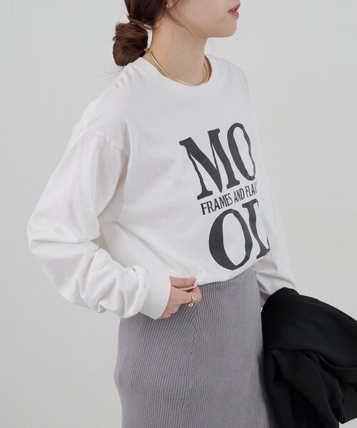 SHENERY（シーナリー）の「MOOD TEE（Tシャツ/カットソー・レディース・ホワイト/ブラウン・FREE）」の7枚目の写真