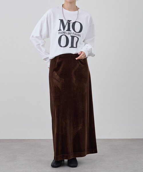 SHENERY（シーナリー）の「MOOD TEE（Tシャツ/カットソー・レディース・ホワイト/ブラウン・FREE）」の8枚目の写真