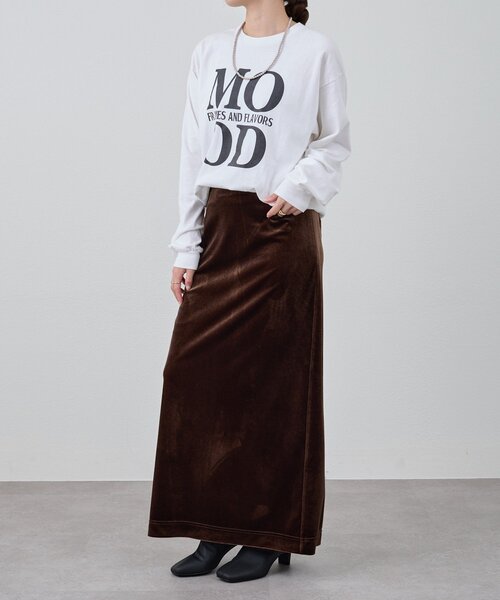 SHENERY（シーナリー）の「MOOD TEE（Tシャツ/カットソー・レディース・ホワイト/ブラウン・FREE）」の9枚目の写真