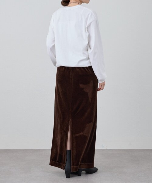 SHENERY（シーナリー）の「MOOD TEE（Tシャツ/カットソー・レディース・ホワイト/ブラウン・FREE）」の11枚目の写真