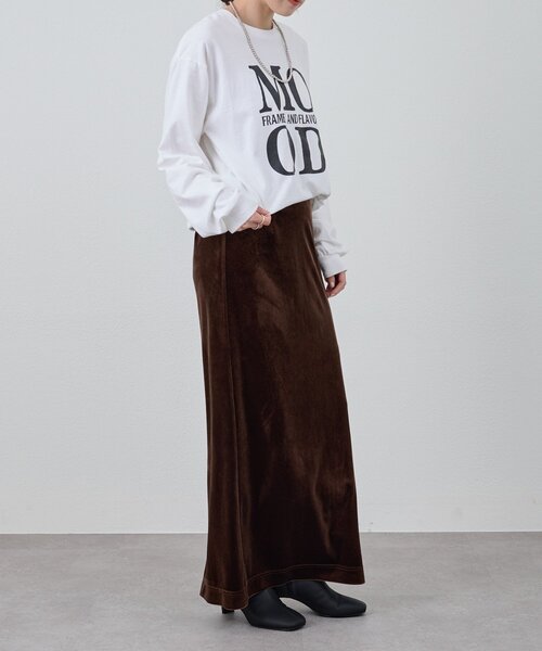 SHENERY（シーナリー）の「MOOD TEE（Tシャツ/カットソー・レディース・ホワイト/ブラウン・FREE）」の12枚目の写真