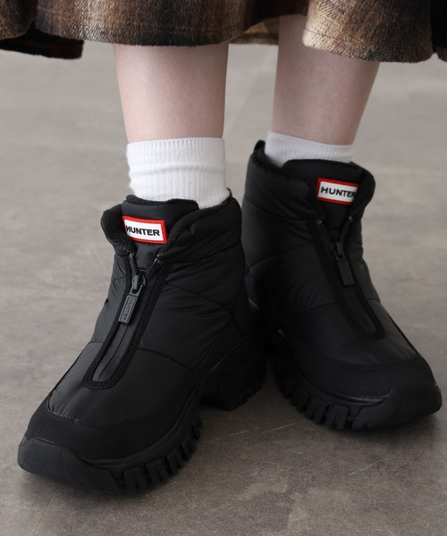 HUNTER イントレピッド ワンダラー アンクル ジップ スノー ブーツ