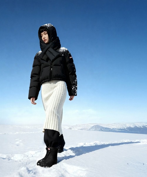 HUNTER イントレピッド ワンダラー アンクル ジップ スノー ブーツ