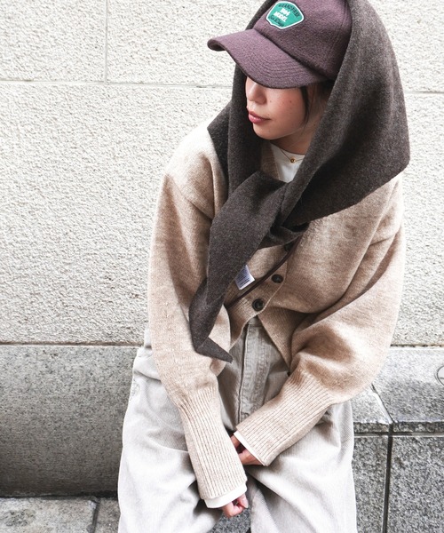 gossara(ゴサラ)の「アルパカタッチVネックCD(カーディガン/ボレロ・レディース・ベージュ/チャコール/アイボリー・FREE)」の12枚目の写真