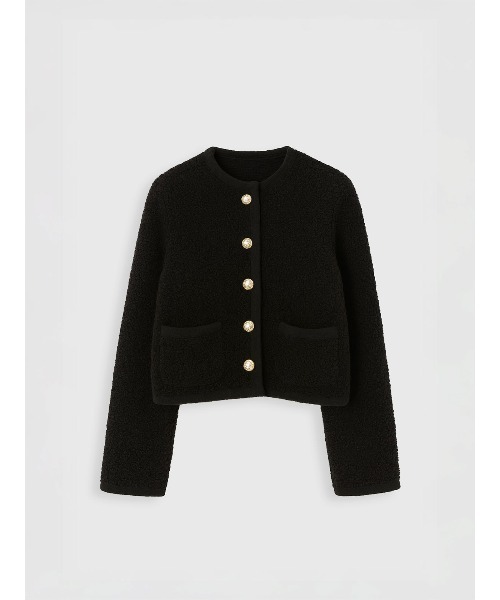 TEDDY KNIT JACKET（ノーカラージャケット）｜EIMY ISTOIRE（エイミー