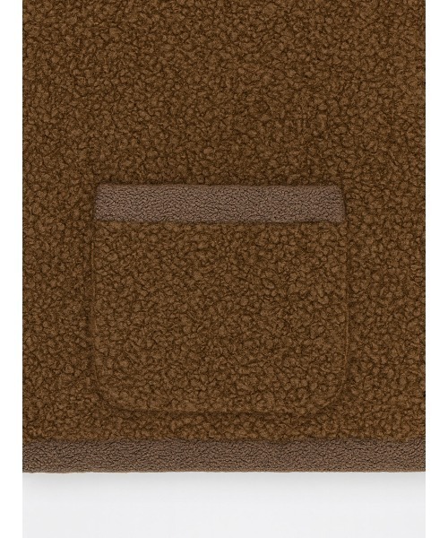 EIMY ISTOIRE(エイミーイストワール)の「TEDDY KNIT JACKET(ノーカラージャケット・レディース・ブラウン/オフホワイト/ブラック/その他8・F)」の18枚目の写真