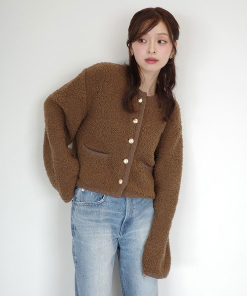 eimy istoire テディニットジャケット EIMY ISTOIRE｜TEDDY KNIT JACKET | Rakuten Fashion(楽天
