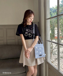 MIIA(ミーア)のmiffy パールリボンTシャツ(その他)