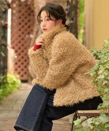 cepo | 〈ふわふわ、柔らか、大人可愛い♪〉カールファーブルゾン(ブルゾン)