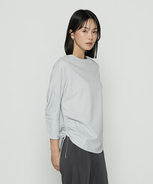 Gabardine K.T（ギャバジンケーティー）の「80／-ポンチ ブラウス見えプルオーバー（Tシャツ/カットソー）」