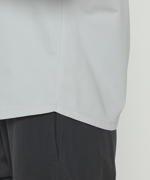 Gabardine K.T(ギャバジンケーティー)の「80/-ポンチ ブラウス見えプルオーバー(Tシャツ/カットソー・レディース・ライトベージュ/ブラック/チャコール/ライトグレー・9号)」の21枚目の写真