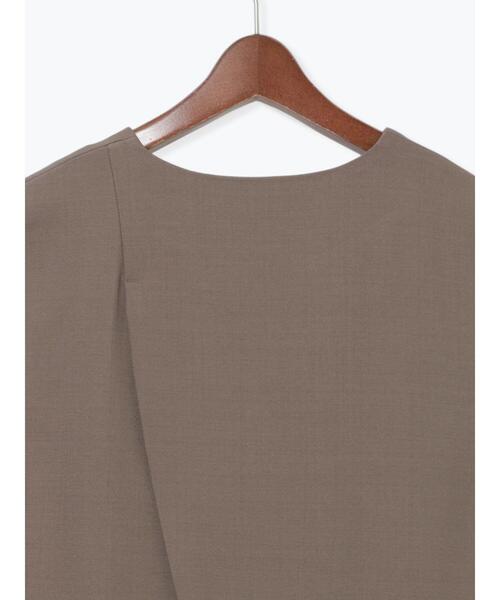 Te chichi(テチチ)の「ノーカラーダブルブレストジレ(ベスト・レディース・ブラウン/グレー・F)」の20枚目の写真