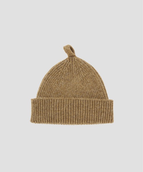 MHL.（エムエイチエル）の「MHL SIMPLE RIBBED HAT（ニットキャップ/ビーニー・レディース・ピンク/グレー/カーキ・FREE）」の2枚目の写真