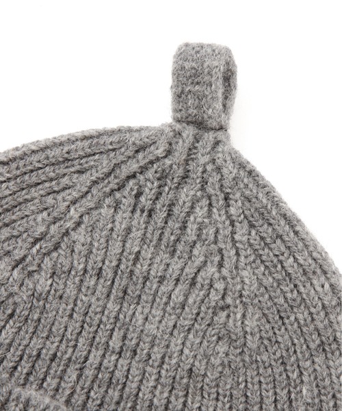MHL.（エムエイチエル）の「MHL SIMPLE RIBBED HAT（ニットキャップ/ビーニー・レディース・ピンク/グレー/カーキ・FREE）」の18枚目の写真