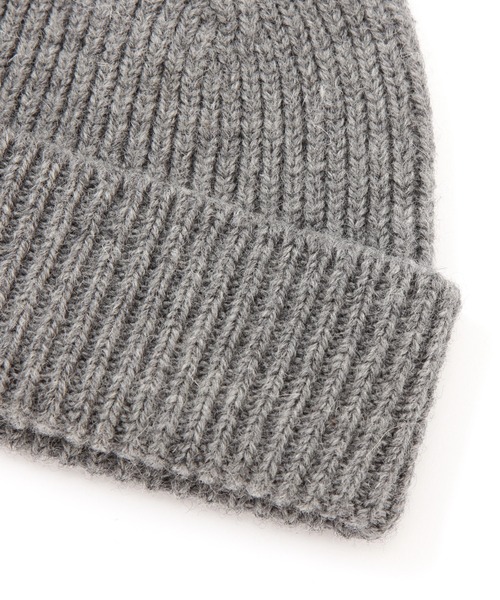 MHL.（エムエイチエル）の「MHL SIMPLE RIBBED HAT（ニットキャップ/ビーニー・レディース・ピンク/グレー/カーキ・FREE）」の19枚目の写真