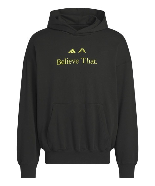 adidas（アディダス）の「adidas ANTHONY EDWARDS BELIEVE THAT HOODY（アディダス アンソニー・エドワーズ BELIEVE THAT パーカー）（パーカー・メンズ・ブラック系・MEDIUM/LARGE/X-LARGE）」の2枚目の写真