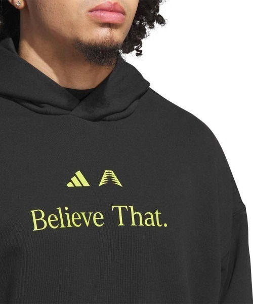 adidas（アディダス）の「adidas ANTHONY EDWARDS BELIEVE THAT HOODY（アディダス アンソニー・エドワーズ BELIEVE THAT パーカー）（パーカー・メンズ・ブラック系・MEDIUM/LARGE/X-LARGE）」の3枚目の写真