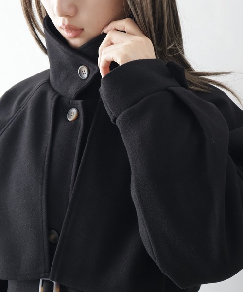 SpRay（スプレイ）の「アレンジカラーロングコート（トレンチコート・レディース・ブラック/アイボリー/ブラウン・FREE）」の21枚目の写真