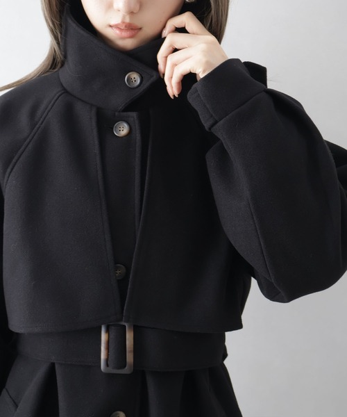 SpRay（スプレイ）の「アレンジカラーロングコート（トレンチコート・レディース・ブラック/アイボリー/ブラウン・FREE）」の22枚目の写真