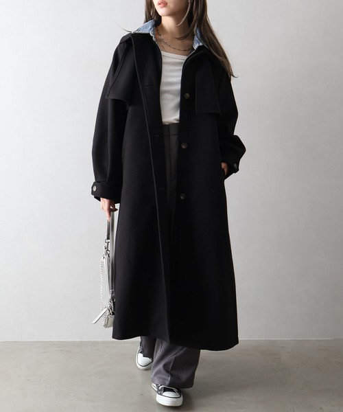 セール】アレンジカラーロングコート（トレンチコート）｜SpRay