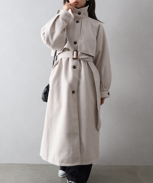 セール】アレンジカラーロングコート（トレンチコート）｜SpRay
