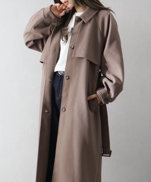 セール】アレンジカラーロングコート（トレンチコート）｜SpRay