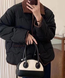 SHEPP（シープ）の「配色パイピングジャケット/キルティング 防寒（ブルゾン）」