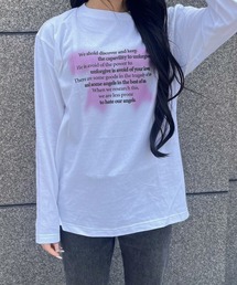リボンデザインロンT/長袖Tシャツ