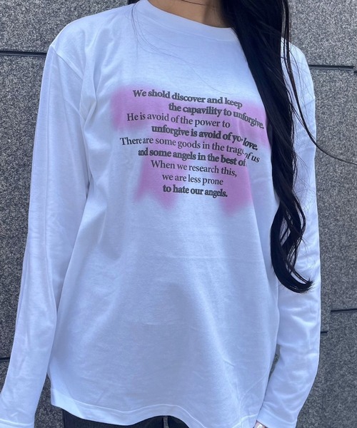 etta(エタ)の「リボンデザインロンT/長袖Tシャツ(Tシャツ/カットソー・レディース・ホワイト・MEDIUM)」の5枚目の写真