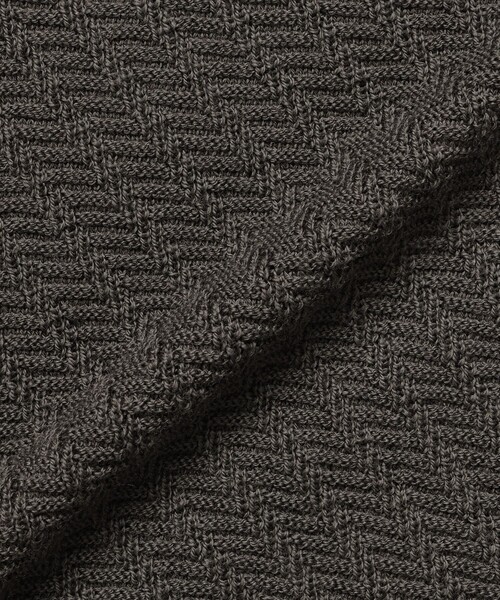 MACKINTOSH LONDON(マッキントッシュ ロンドン)の「【WEB・一部店舗限定】ハイゲージケーブルフルジップアップニット(ニット/セーター・メンズ・グレー系その他/ブルー系その他2/ネイビー/イエロー系その他2・M/L/XL)」の8枚目の写真