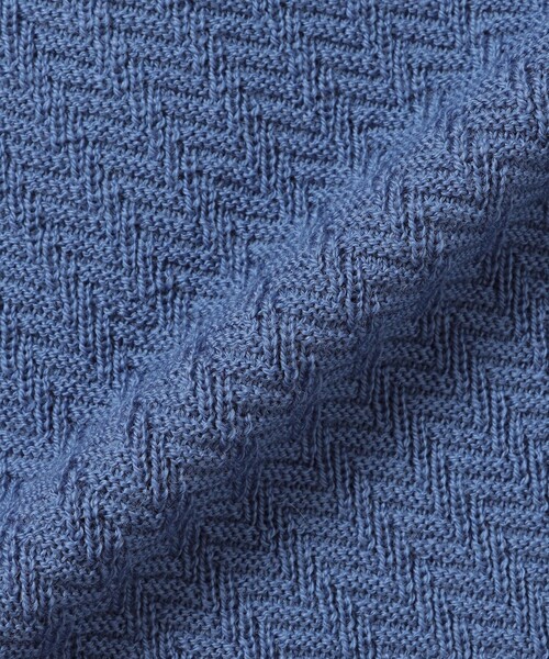 MACKINTOSH LONDON(マッキントッシュ ロンドン)の「【WEB・一部店舗限定】ハイゲージケーブルフルジップアップニット(ニット/セーター・メンズ・グレー系その他/ブルー系その他2/ネイビー/イエロー系その他2・M/L/XL)」の7枚目の写真