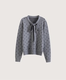 Sweet Dots Ribbon Cardigan