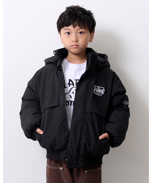 XLARGE KIDS（エクストララージキッズ）の「パファージャケット（ブルゾン・キッズ・カラフル/ブラック・140cm/120cm/130cm/110cm/100cm/90cm）」の2枚目の写真