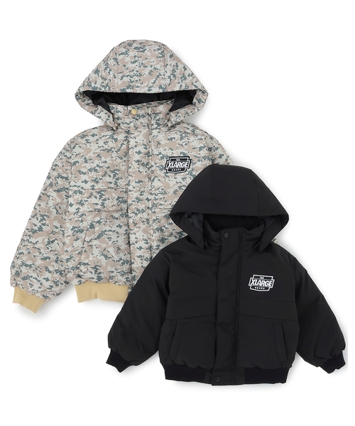 XLARGE KIDS（エクストララージキッズ）の「パファージャケット（ブルゾン・キッズ・カラフル/ブラック・140cm/120cm/130cm/110cm/100cm/90cm）」の12枚目の写真