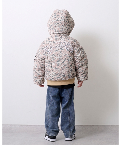 XLARGE KIDS（エクストララージキッズ）の「パファージャケット（ブルゾン・キッズ・カラフル/ブラック・140cm/120cm/130cm/110cm/100cm/90cm）」の6枚目の写真