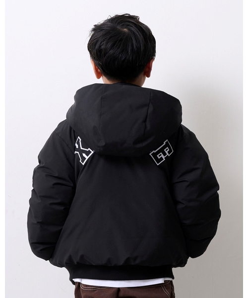 XLARGE KIDS（エクストララージキッズ）の「パファージャケット（ブルゾン・キッズ・カラフル/ブラック・140cm/120cm/130cm/110cm/100cm/90cm）」の4枚目の写真