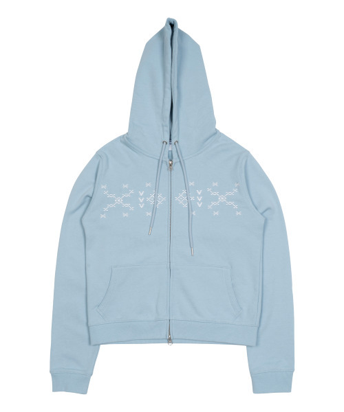 THECOLDESTMOMENT(ザコールデストモーメント)の「TCM nordic hooded zip-up (sky blue)(パーカー・レディース・その他・SMALL/MEDIUM/LARGE)」の2枚目の写真